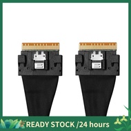 PCIE4.0x8 SFF8654 to SFF8654 Male to Male Data Cable Slimsas 8X SFF8654 X8  Cable for GPU Graphics C