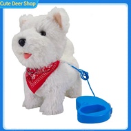 Cute Walking Dog Toy Toy Puppy with Sound Interactive Electric Plush Puppy Toy with Leash – Lifelike
