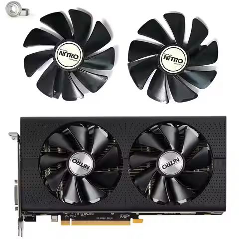 Dual ball graphics card replacement fan CF1015H12D RX580 GPU fan suitable for Sapphire Radeon RX 470
