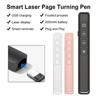 New 2.4Ghz USB Charging Presenter with Laser Pointer Wireless PPT Page Turner USB Pointe Remote Cont