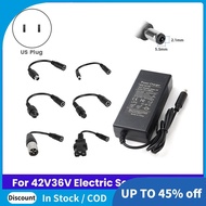 42V 1.5A Scooter Charger 42V 1.5A Power Adapter for 36V 10S Replacement Lithium Battery Charger with
