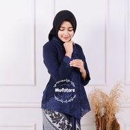 Kebaya modern dewasa - Kebaya encim navy senada terlaris