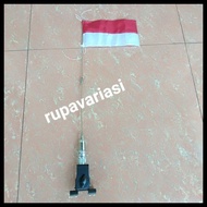 New!! Antena antenna tiang bendera merah putih mobil motor universal