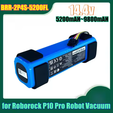 9800mAh BRR-2P4S-5200FL Lithium Battery Replacement for Roborock P10 Pro Robot Vacuum - High Capacit