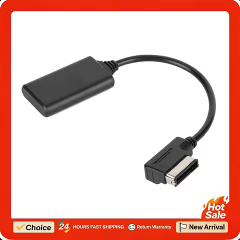 Automobile Bluetooth 5.0 AUX Cable Music Interface Adapter Audio Cable for Audi R7/S5/A6L/A8L/A4L AM