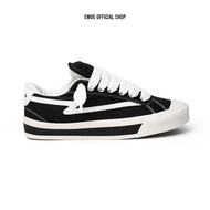 EMOE - BUBBLE-BW ORIGINAL Men's Women's Sneakers Elegant Black and White Casual Shoes Rubber Shoes
