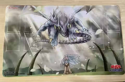 YuGiOh Azure-Eyes Silver Dragon Playmat Maiden with Eyes of Blue TCG CCG Mat Trading Card Game Mat R