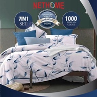 CADAR COMFORTER 5D (7IN1) SET WITH COMFORTER 1000 THREAD COUNT PREMIUM QUALITY BEDSHEET