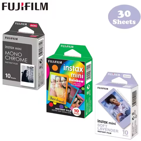 10/30 Sheets Fujifilm Instax Mini 12 Film Instax Film For Fuji Instant Mini Evo SE 25 12 70 90 Lipla