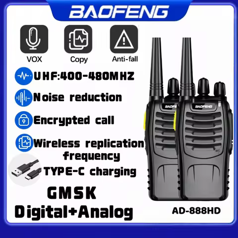 Baofeng BF-888HD walkie talkie UHF400-470MHz 16 channel long-distance high durability bidirectional 