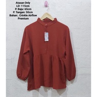 ATASAN RAYON CRINKLE AIRFLOW // BAJU ATASAN BAHAN CRINKLE AIRFLOW // ATASAN WANITA RAYON