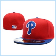 A012 Philadelphia Phillies Full Sealing Men Embroidery Team Women Cotton MLB Sunshade fitted Cap