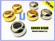 AKSESORIS TAS MOTE IMPOR GUNDU TAS ( isi 12 pcs ) WARNA GOLD & SILVER UNTUK TAS RAJUT WANITA