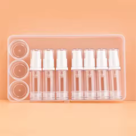 5ml 10ml 15ml travel sub bottle set vacuum lotion pump bottle portable travel toiletries sub contain