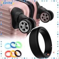 SYNITE 2Pcs Rubber Ring, Diameter 35 mm Flexible Luggage Wheel Ring, Durable Elastic Silicone Stretchable Wheel Hoops Luggage Wheel