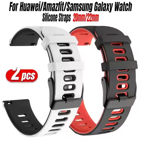 2PCS 20 22mm Silicone Strap For Huawei Watch GT3 GT 3 42 46mm Sport Wristband GT 2 GT2 Pro Replaceme