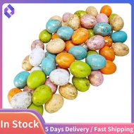 60 Pcs 6 Colors Foam Easter Eggs Pastel Easter Eggs Decorations Gold Easter Eggs Decorative Gold Spe