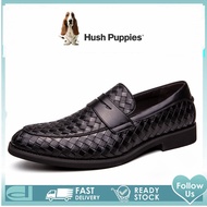 Hush Puppies รองเท้าหนัง รองเท้าทํางาน แบบเป็นทางการ สไตล์เกาหลี สําหรับผู้ชาย ไซซ์ 45 46 47 48TH