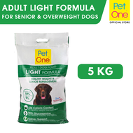Pet One Adult Light Formula Dry Dog Food 5kg