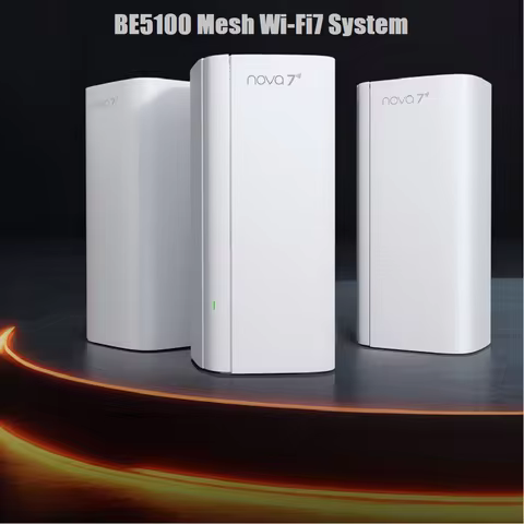 Tenda Router BE5100 Wi-Fi 7 2.4/5GHz Mesh System 2.5G Network Port Dual-Band WAN LAN Wi-Fi7 Wifi Ran