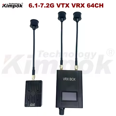 6.1-7.2g Fpv Vtx 5W 6G-7G Vrx Long Range Drone Video Transmitter Receiver 64Ch Irc-Tramp