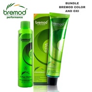Bremod  Hair Color with Oxidizing 100 ml.(2 in 1) Fashion Color Ash, Gray Blue , Silver, Ash Brown