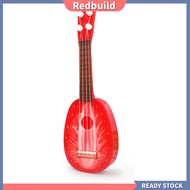 redbuild|  Ukulele Toy Adorable Simulated ABS Fruit Four-string Ukulele for Home