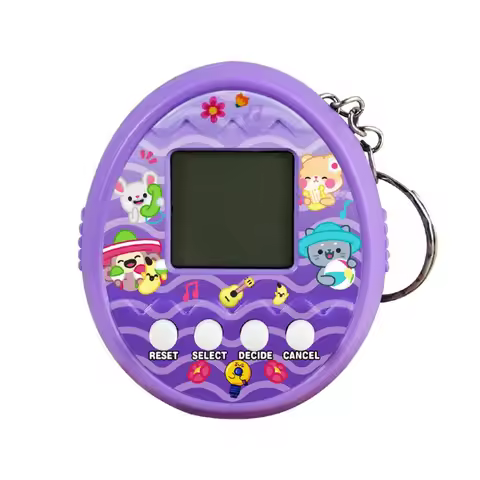 Portable Handheld Electronic Game Console Mini Virtual Pet Feeding Machin Interesting Pendant Pet Ra