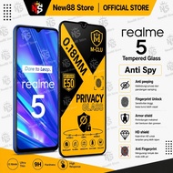 NEW88 - Tempered Glass ESD Anti Spy 0.18 mm Realme 7i 7 Pro 7 6s 6i 6 5s 5i 5 5 Pro 3 Pro 3 2 Pro 2 