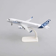 20cm Airbus A340 Prototype Airplane with Wheels Alloy Material Model Ornament Bus A340-6