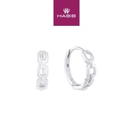 HABIB 375/9K White Gold Earrings X3NHUE2154-W