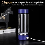C5GOON 450ml Hydrogen-Rich Water Cup Electric Hydrogen Absorption Water Generator Bottle Filter Port