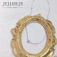 JYJIAYUJY 100% เงินสเตอร์ลิง S925สร้อยคอสีขาว Zircon เกาหลีแฟชั่นเครื่องประดับของขวัญภูมิแพ้ฟรี N016