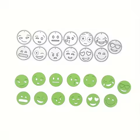 Emoji Metal Cutting Mold for Scrapbook DIY Photo Album Greeting Card Decoration Embossing Mold Knife