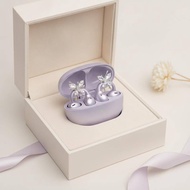 HdmNatalie Butterfly Earphone Clip Shiny Drilling Surface Alloy Material Free Clip Earbud Stabilizer