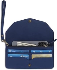 Leather Money Bag Wallet for Women Reusable Budget Organizer Retro Clutch Vintage Cash Envelope Cont