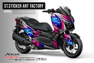 สติกเกอร์ Xmax 2018-2022 ลาย Racing Stars  สติกเกอร์คุณภาพ3M ©เอส.ที.สติกเกอร์