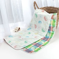 純棉四層紗嬰兒棉被-寶寶被子/空調毯/推車被(輕盈空氣感)台灣製