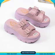 HNK STORE - SLIP-ON SANDALS 7CM HIGH WEDGES SYNTHETIC MATERIAL FS 248