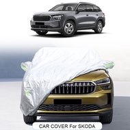 Thicken Car Cover For For Skoda Elroq Enyaq Fabia Kamiq Karoq Kadiaq Octavia Rapid Scala Superb Comb