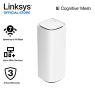 Linksys Velop Pro 7 10G,Tri-Band Mesh Router - 1-pack, LN1401, Cognitive Technologies Router - Up to