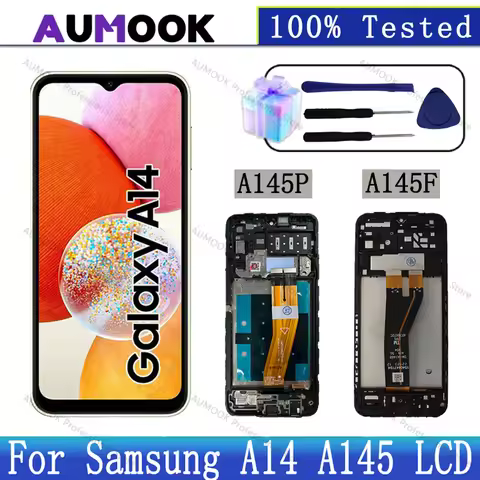 100% New LCD For Samsung Galaxy A14 LTE LCD Display Touch Screen Digitizer For Samsung A14 4G For Sa