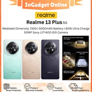 REALME 13+ | IP 65 WATER AND DUST RESISTANT | Mediatek Dimensity 7300 Energy | Large Storage | Origi