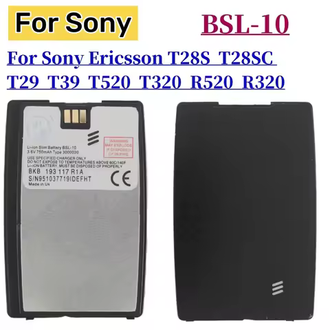 BSL-10 750mAh Li-ion Replacement Battery 3.6V For Sony Ericsson T28 T29 T39 R320 R520 T520 Vintage M