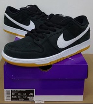 Nike Dunk Low PRO SB (Black White Gum/黑白猄皮生膠底) us12