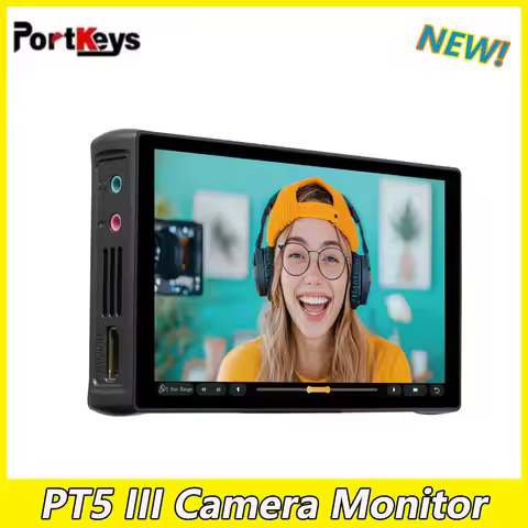 Portkeys PT5 III Camera Monitor Built-in Color Mixer 800nit 4k Touch Screen Monitor for DSLR Camera