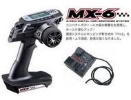 HMM 榔頭模型 SANWA三和 MX-6 2.4G 三動 槍控 遙控器(附 RX-391接收機X1)