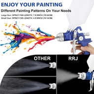 H827P Pneumatic Spraying Tool with 1.4/1.7/2.0mm nozzles, suitable for automotive paint, furniture, 