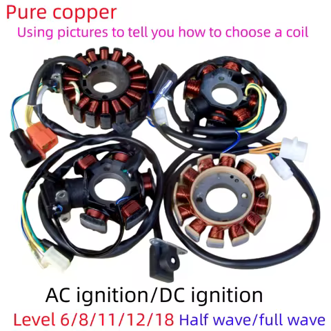 6 8 11 12 18pole three-phase electromagnetic motor AC DC ignition coil stator Scooter ATV go kart GY