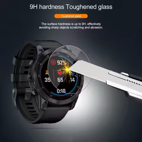 TRE9X Premium Tempered Glass For Garmin Feyx 3X 6S 12X 12S PRO SmartWatch Screen Protector HD Film F